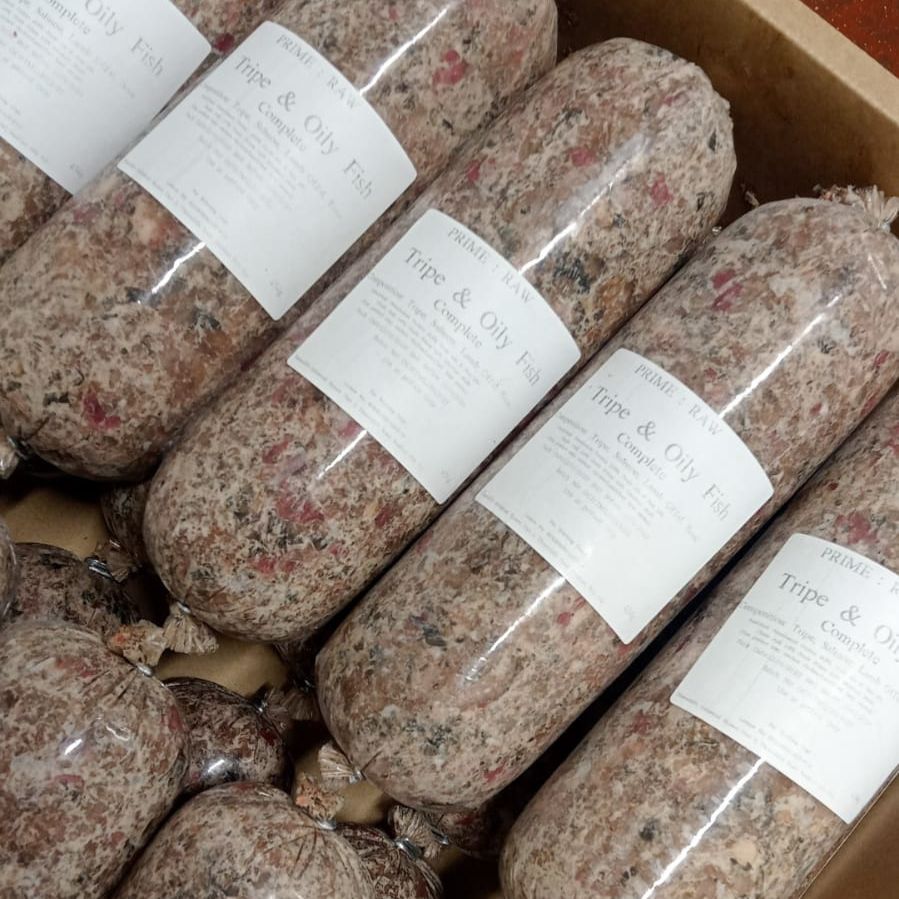 Prime Raw - 20x454g Rolls Tripe & Oily Fish Complete
