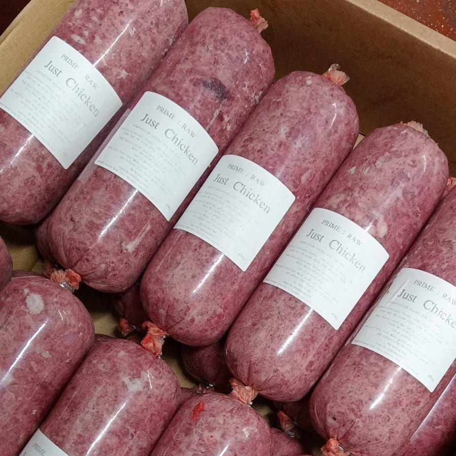Prime Raw - 20x454g Rolls Just Chicken