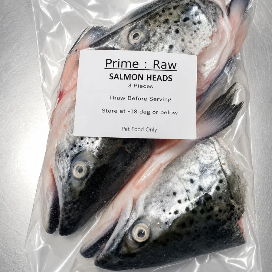 Salmon Heads - 3 Pieces - Frozen