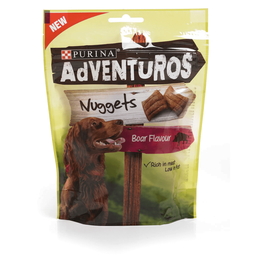 Adventuros Nuggets Dog Treats Boar Flavour 90g