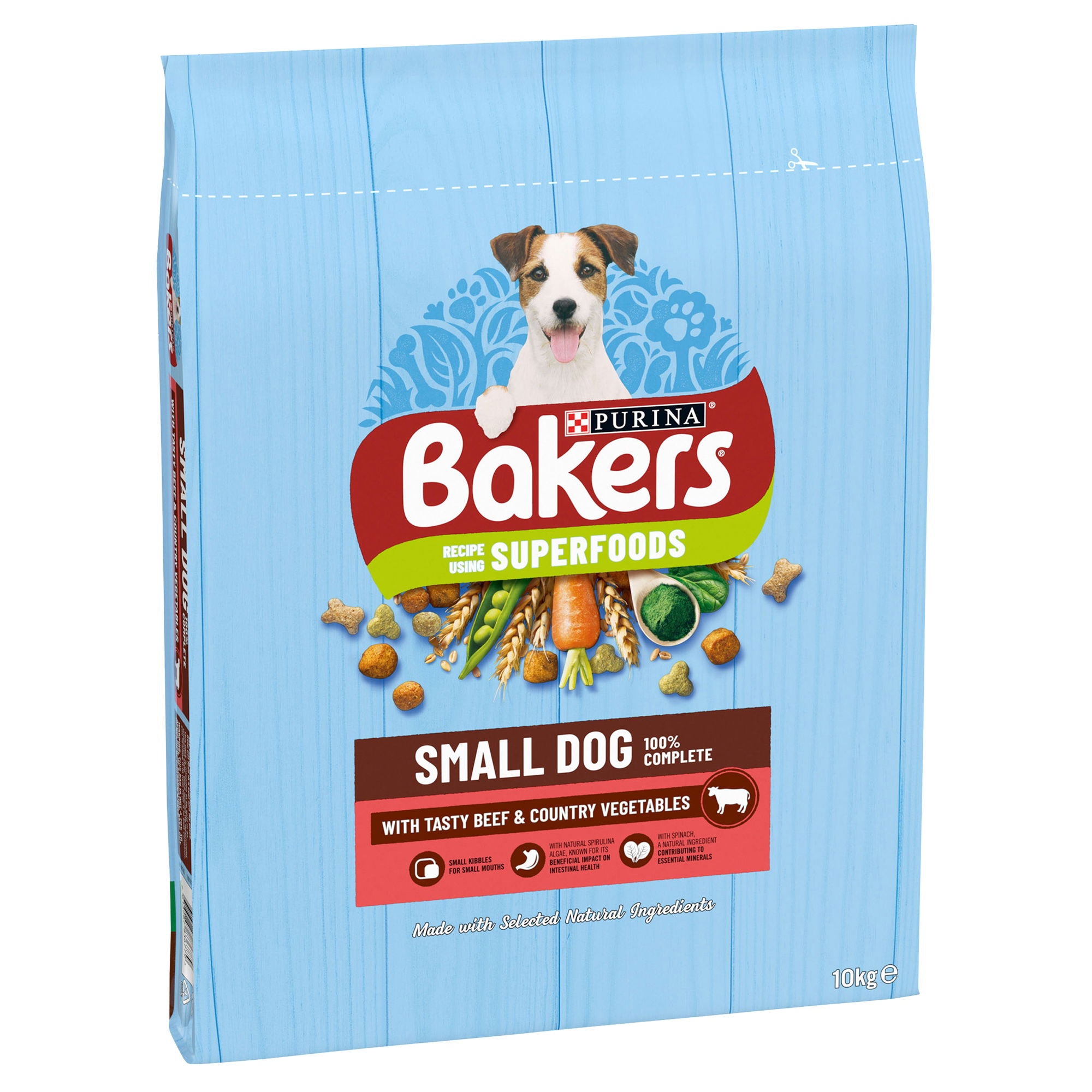 Bakers Small Dry Dog Food Beef & Veg 10kg