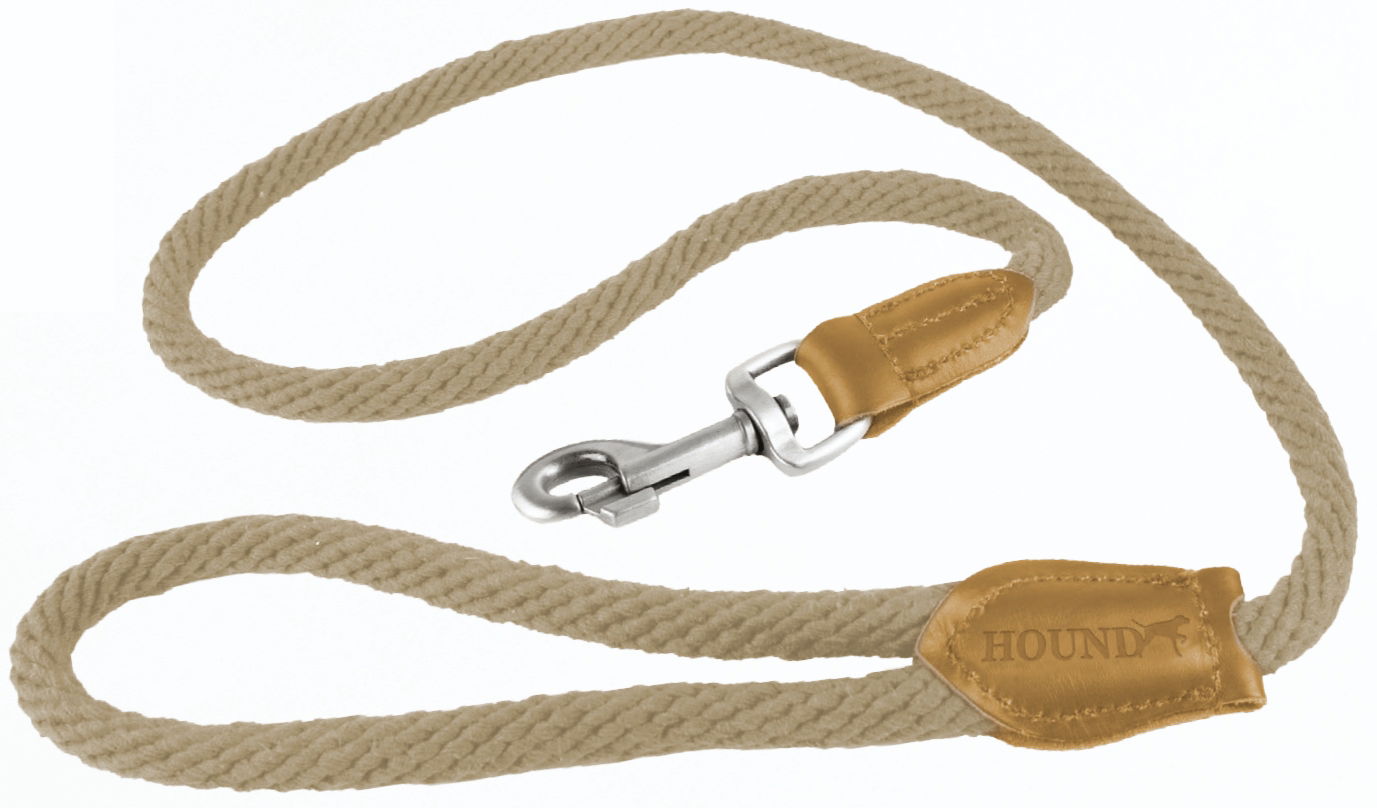 Hound Real Leather Braided Dog Lead 100cm