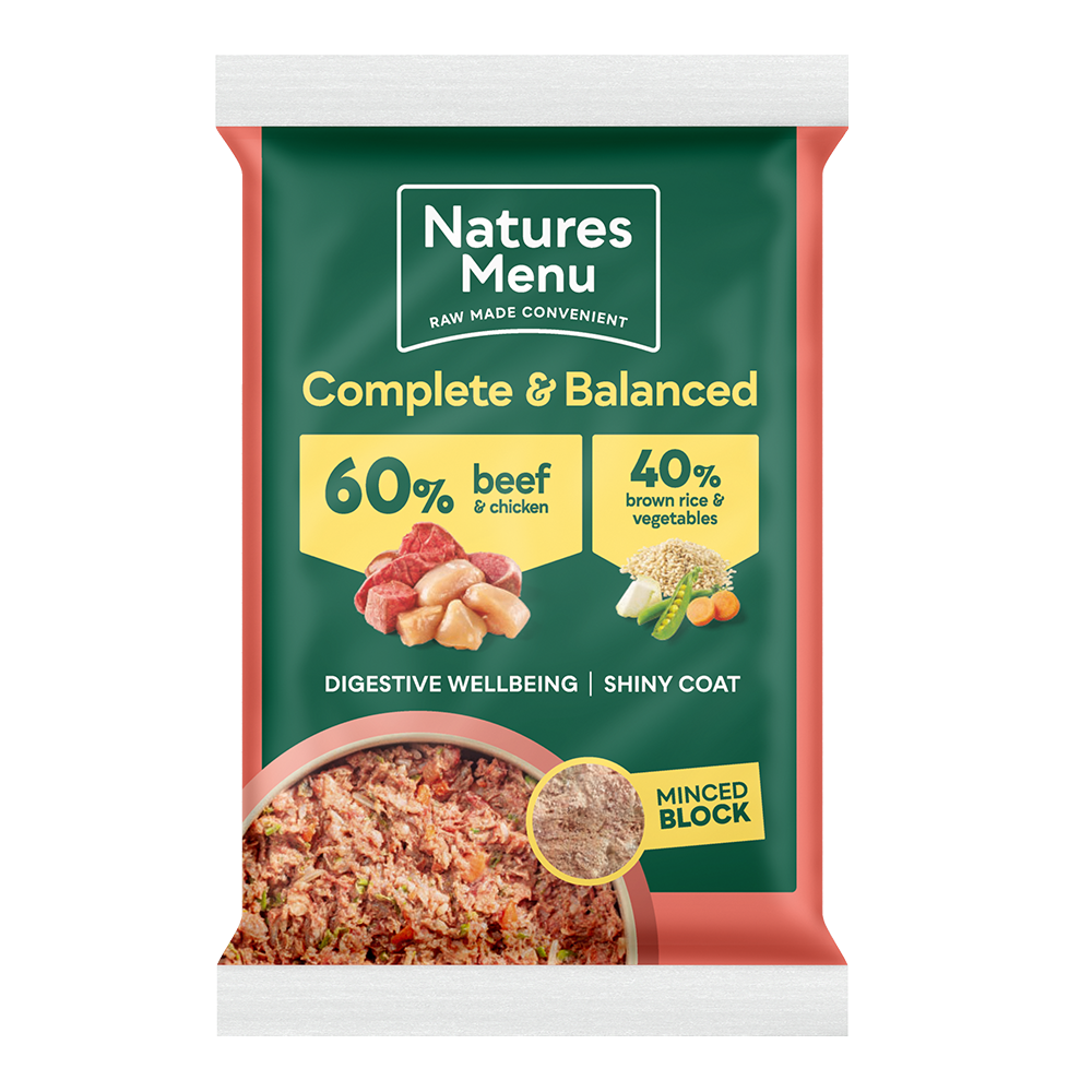 Natures Menu 60/40 Complete and Balanced Beef & Chicken 300g x12
