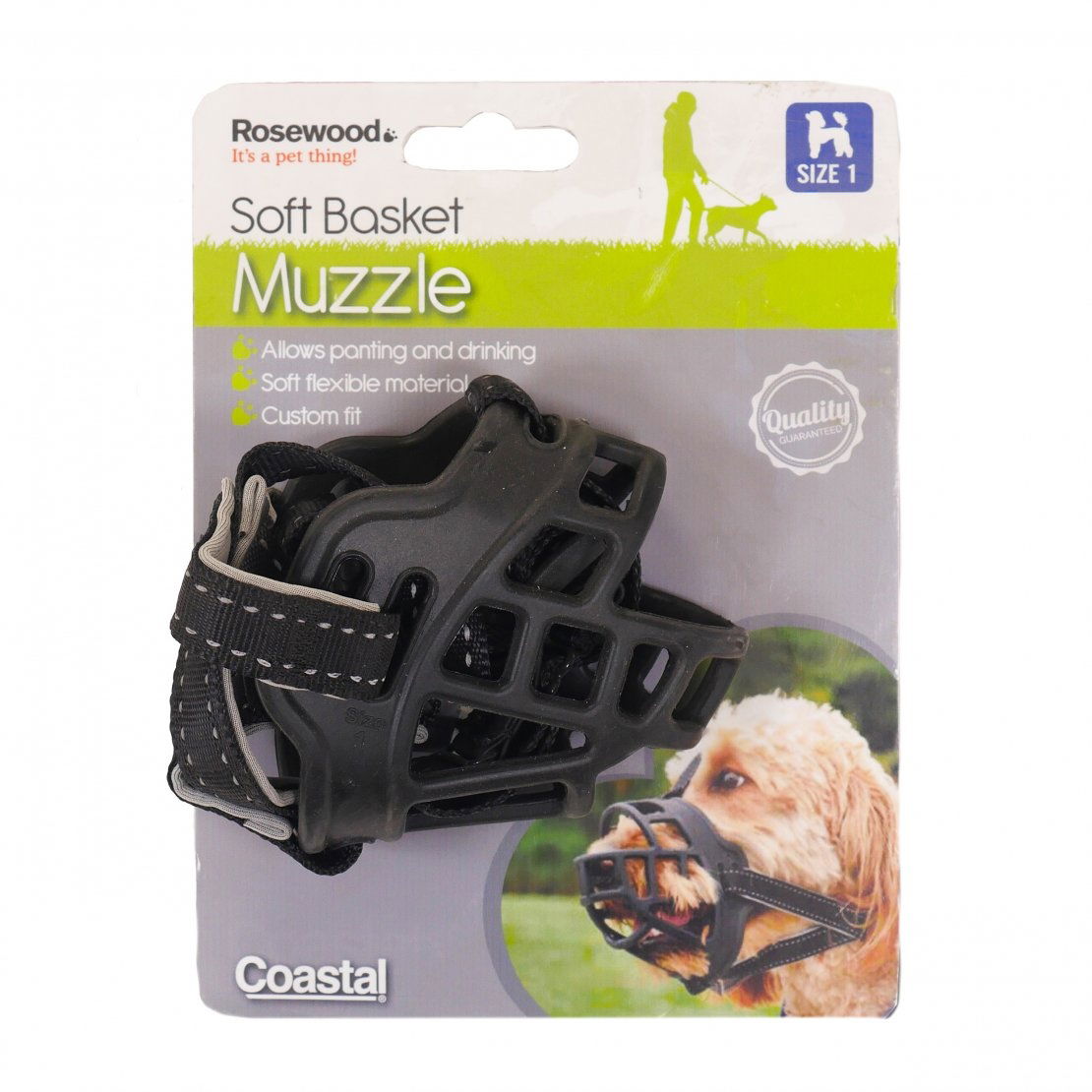 Rosewood Training Softbasket Muzzle Black Size 4
